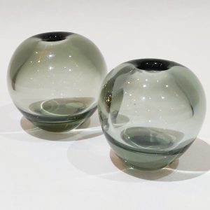 Holmegaard Rondo Glass Vases - Pair