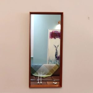 Mid Century Teak Frame Mirror
