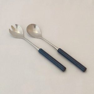 Norwegian Enamel Salad Servers