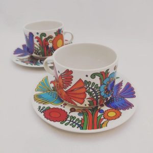 Pair Of Acapulco Cups And Saucers