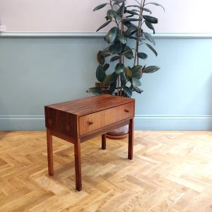 Rosewood Side Table With Drawer