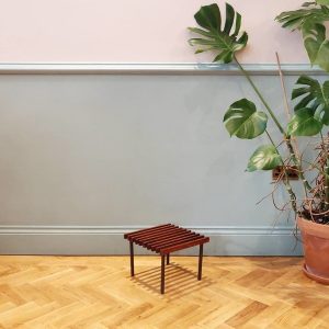 Slatted Wooden Plant Stand / Table