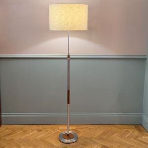Teak & Metal Floor Lamp