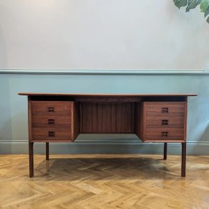 Teak Desk By Erik Brouer For Brouers Mobelfabrik