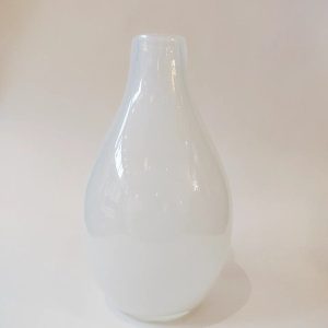 White Studio Glass Vase