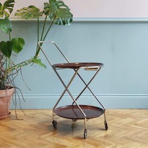 West German Folding Serving Trolley