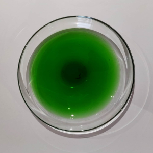 Green Glass Centrepiece