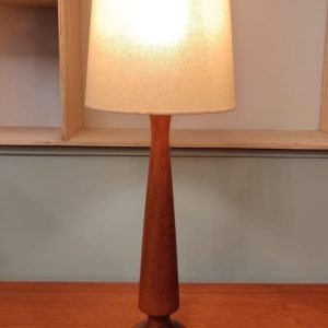 Large Teak Table Lamp