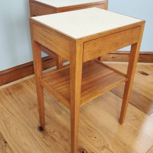 Pair Of Formica Remploy Bedside Tables
