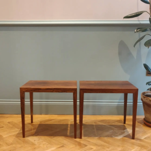 Pair Of Haslev Rosewood Tables