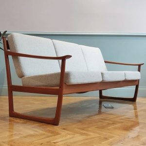 France And Son Teak Frame Sofa