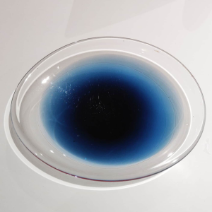 Blue Glass Centrepiece