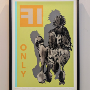 I'm Nobody's Poodle - Kim Tong Framed Print