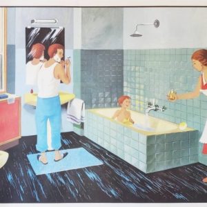 French School Poster - Framed